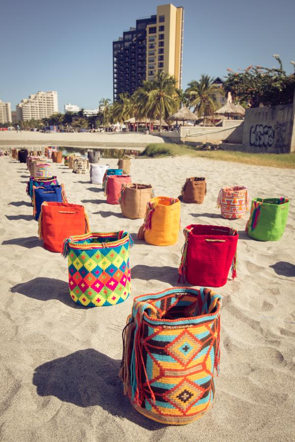 Mochilas Wayuu, Playa Bello Horizonte, Santa Marta...