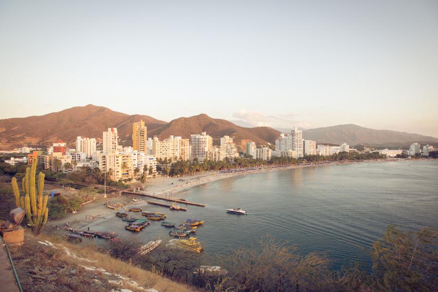 Panoramica de El Rodadero, Santa Marta, Magdalena,...