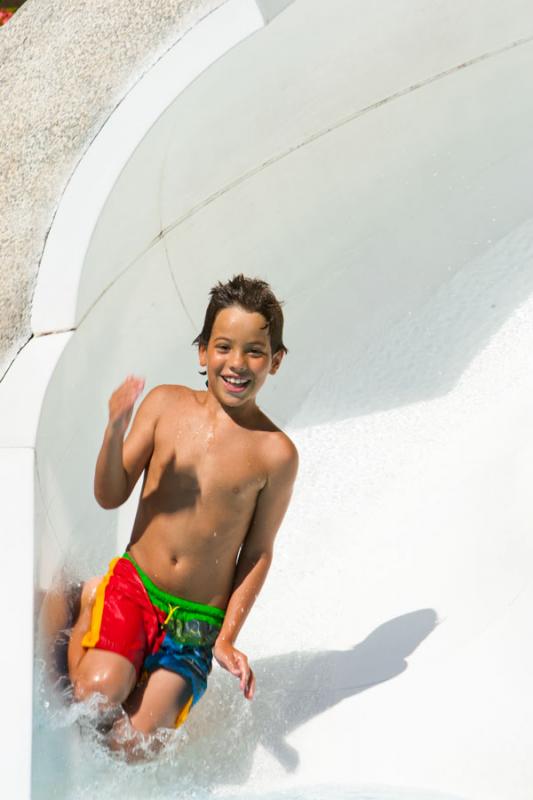 NiÃ±o en un Toboga, Santa Marta, Magdalena, Colo...