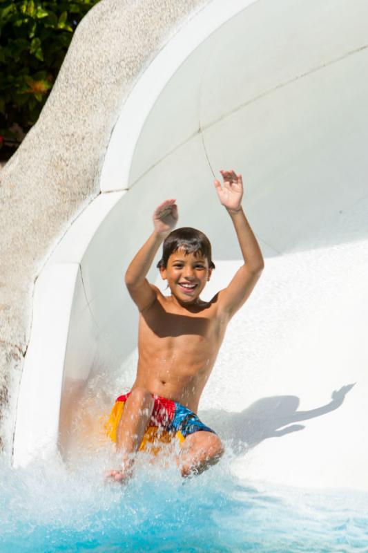 NiÃ±o en un Toboga, Santa Marta, Magdalena, Colo...