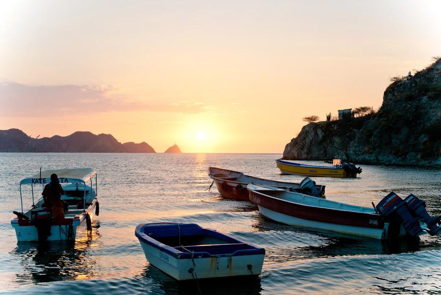 Embarcaciones en Playa Grande, Taganga, Santa Mart...