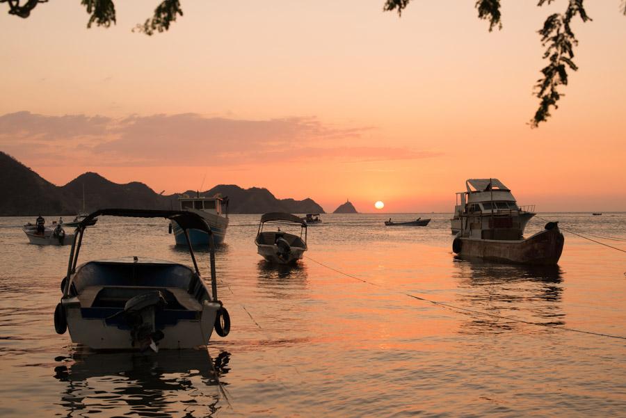 Embarcaciones en Playa Grande, Taganga, Santa Mart...