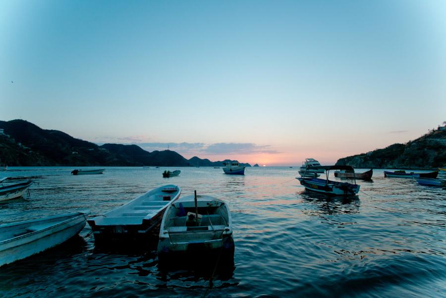 Embarcaciones en Playa Grande, Taganga, Santa Mart...