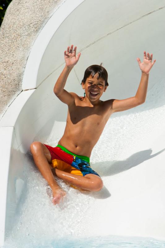 NiÃ±o en un Toboga, Santa Marta, Magdalena, Colo...