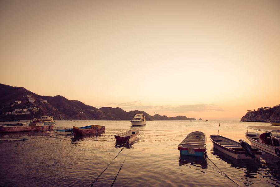 Embarcaciones en Playa Grande, Taganga, Santa Mart...