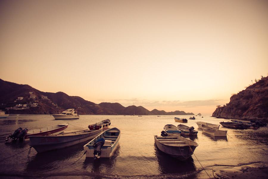 Embarcaciones en Playa Grande, Taganga, Santa Mart...