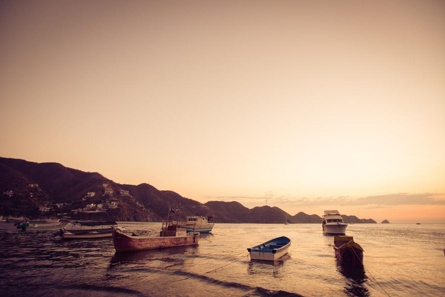 Embarcaciones en Playa Grande, Taganga, Santa Mart...