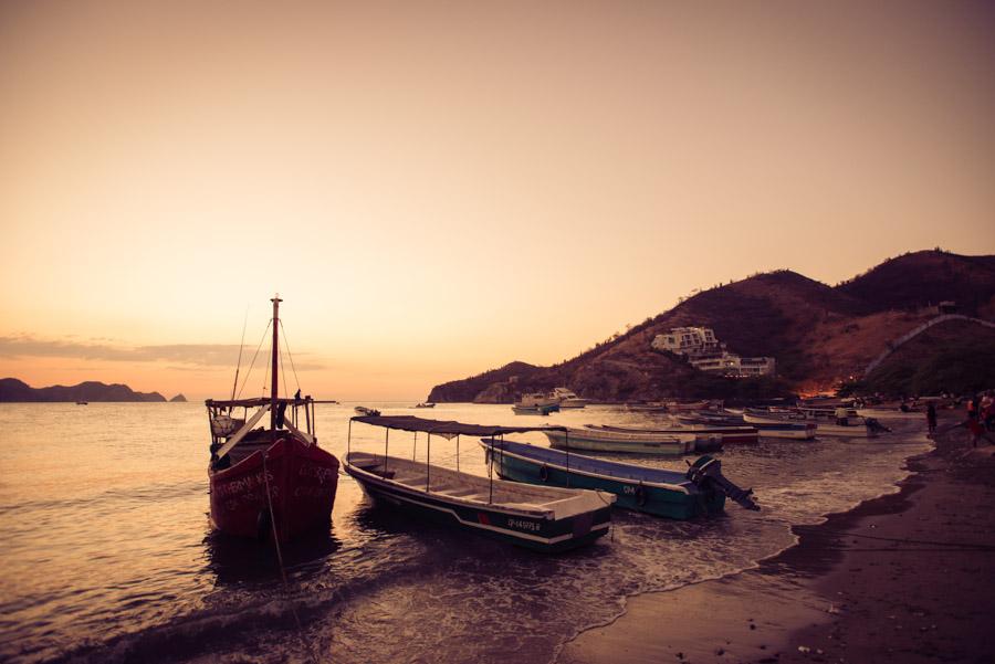 Embarcaciones en Playa Grande, Taganga, Santa Mart...