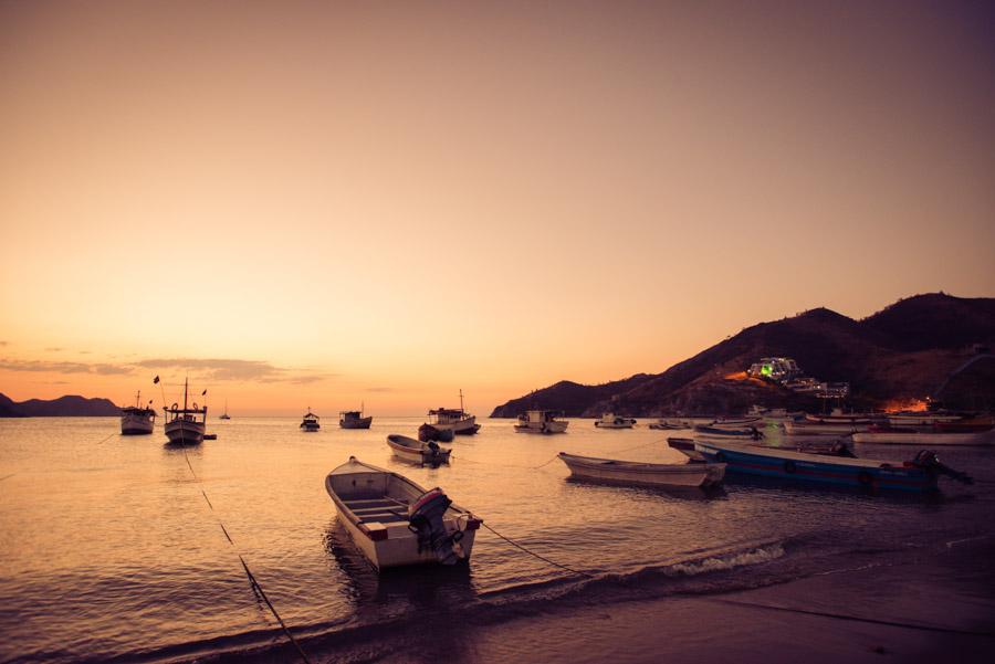 Embarcaciones en Playa Grande, Taganga, Santa Mart...