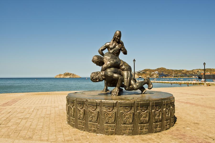 Monumento a la Deidad Tayrona, Santa Marta, Magdal...