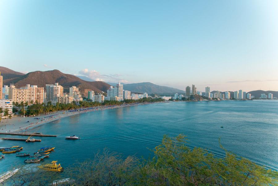 Panoramica de El Rodadero, Santa Marta, Magdalena,...