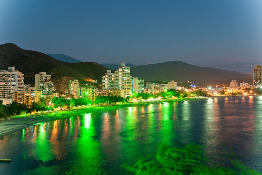 Panoramica de El Rodadero, Santa Marta, Magdalena,...