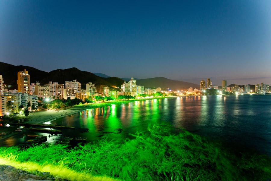 Panoramica de El Rodadero, Santa Marta, Magdalena,...