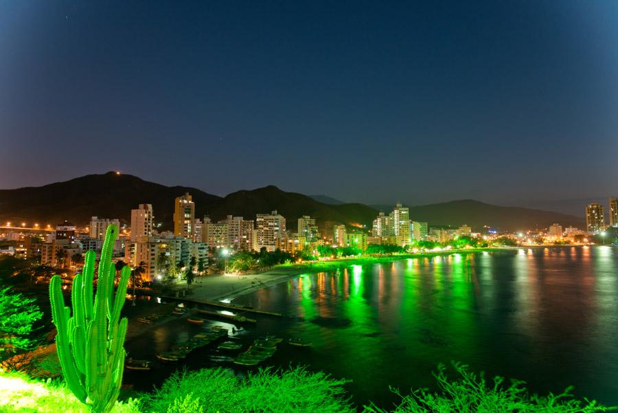 Panoramica de El Rodadero, Santa Marta, Magdalena,...