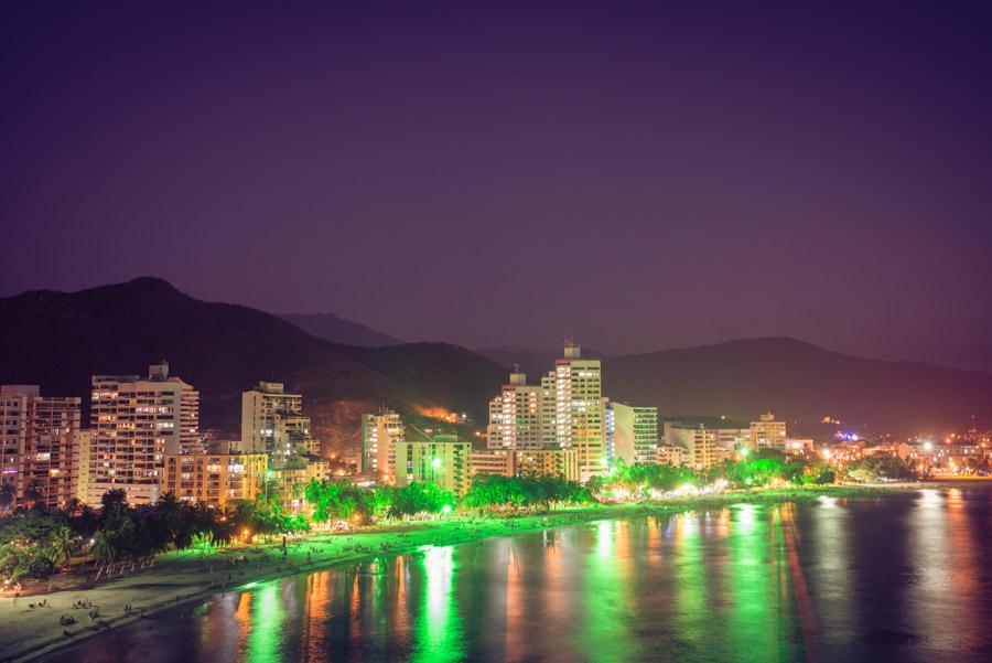 Panoramica de El Rodadero, Santa Marta, Magdalena,...