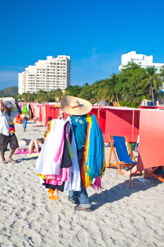 Vendedor en El Rodadero, Santa Marta, Magdalena, C...