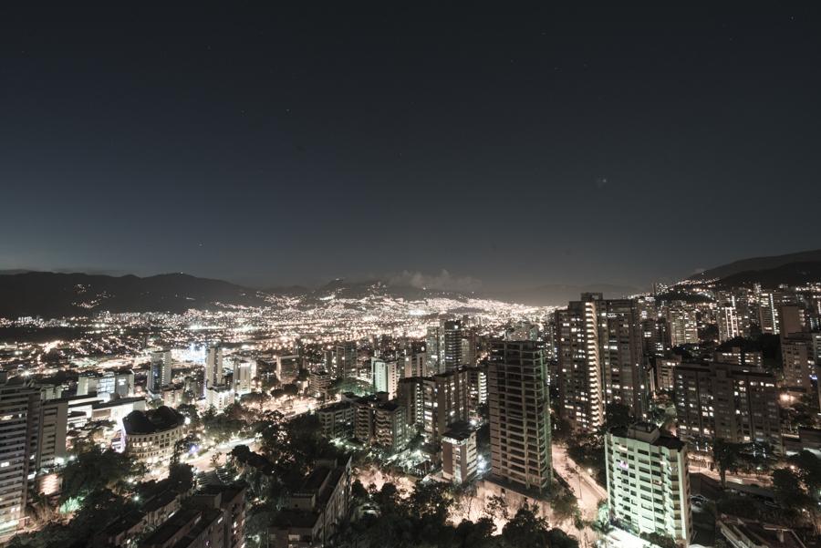 Panoramica de El Poblado, Medellin, Antioquia, Col...