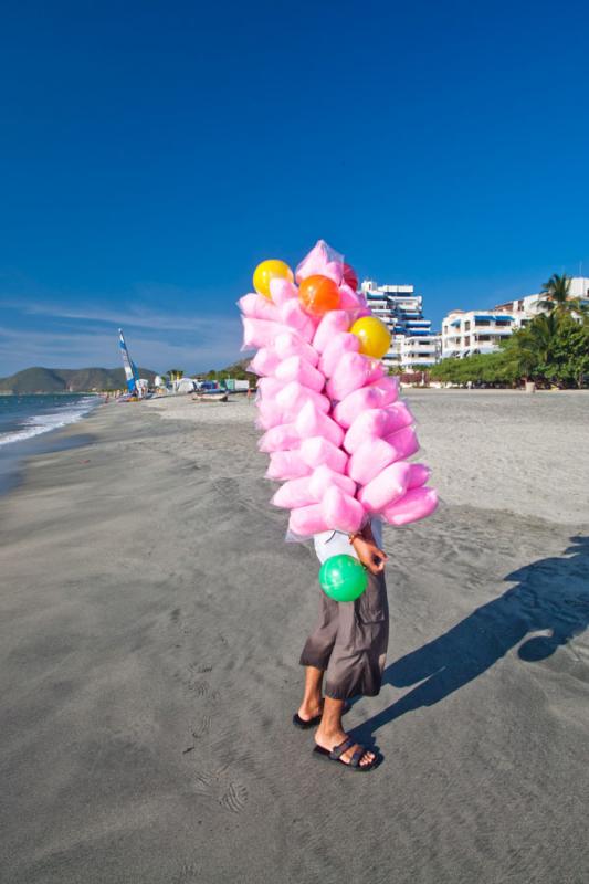 Vendedor en El Rodadero, Santa Marta, Magdalena, C...