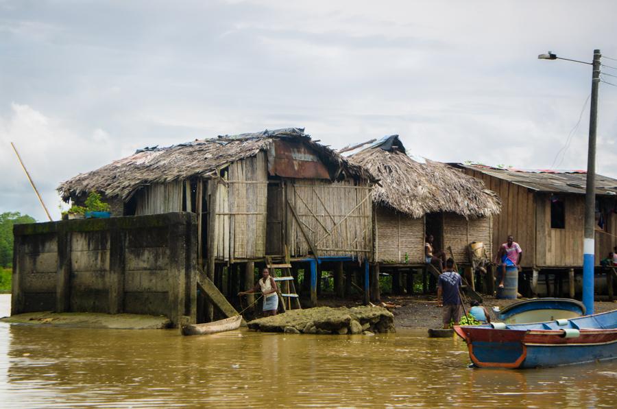 Palafitos en Nuqui, Choco, Quibdo, Colombia