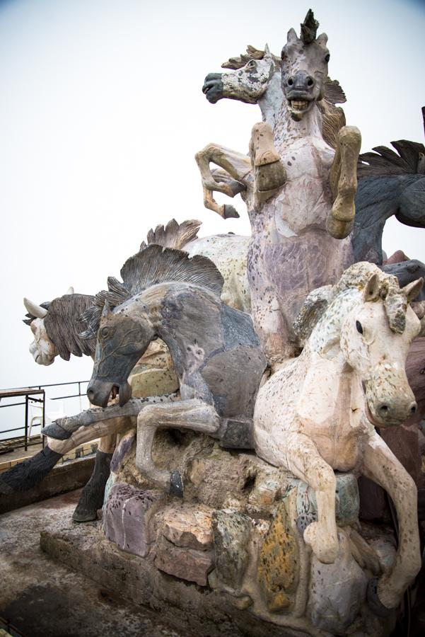 Escultura Caras de Caballos, Mirador Turistico la ...