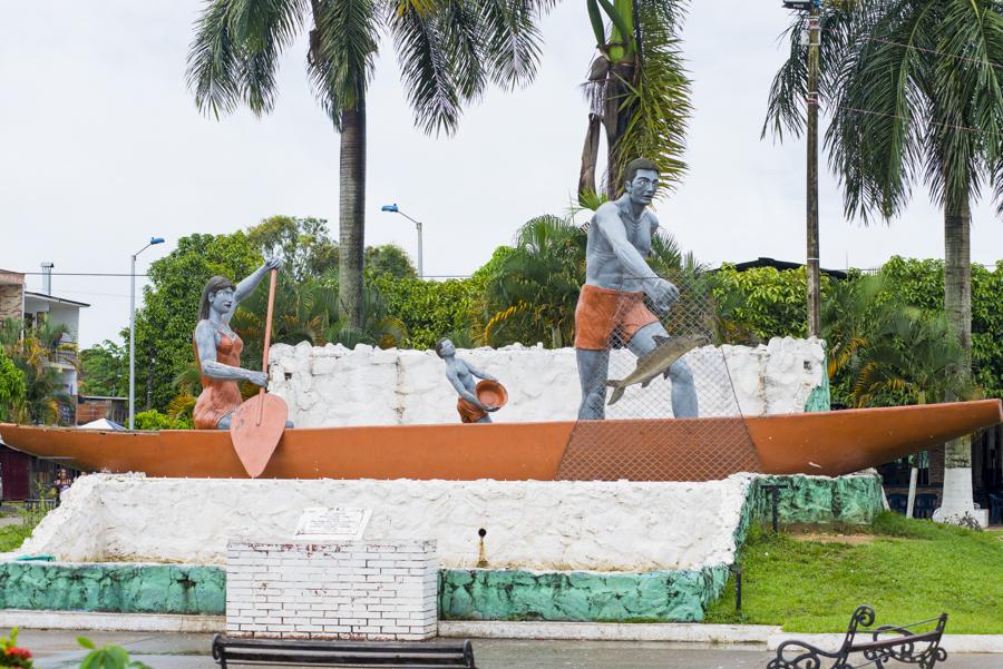 Monumento al Canoero, Villavicencio, Meta, Colombi...