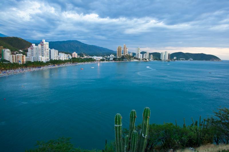 Panoramica de el Rodadero, Santa Marta, Magdalena,...