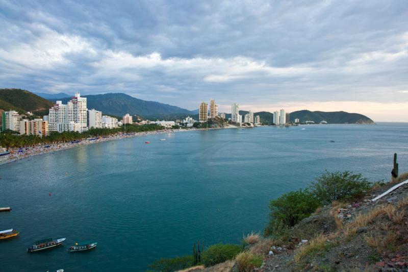 Panoramica de el Rodadero, Santa Marta, Magdalena,...