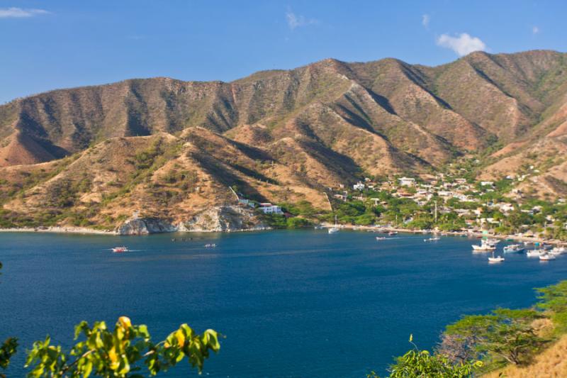 Panormica de Playa Grande, Taganga, Santa Marta, M...