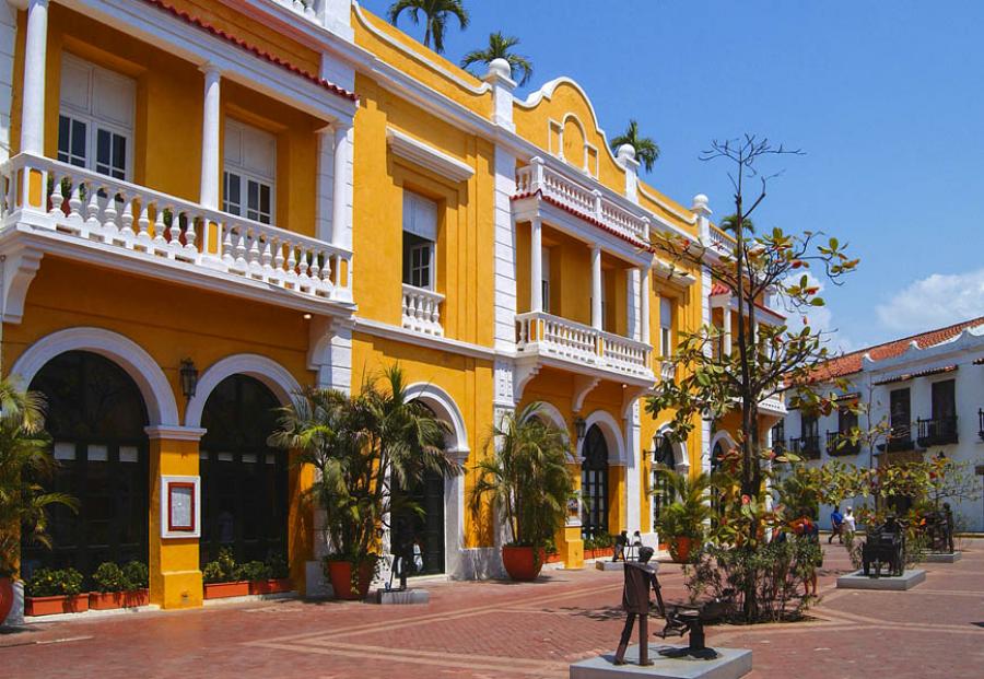 Plaza De San Pedro Claver, Cartagena De Indias, Bo...