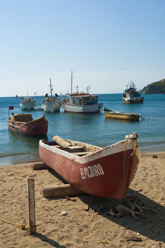 Panormica de Playa Grande, Taganga, Santa Marta, M...