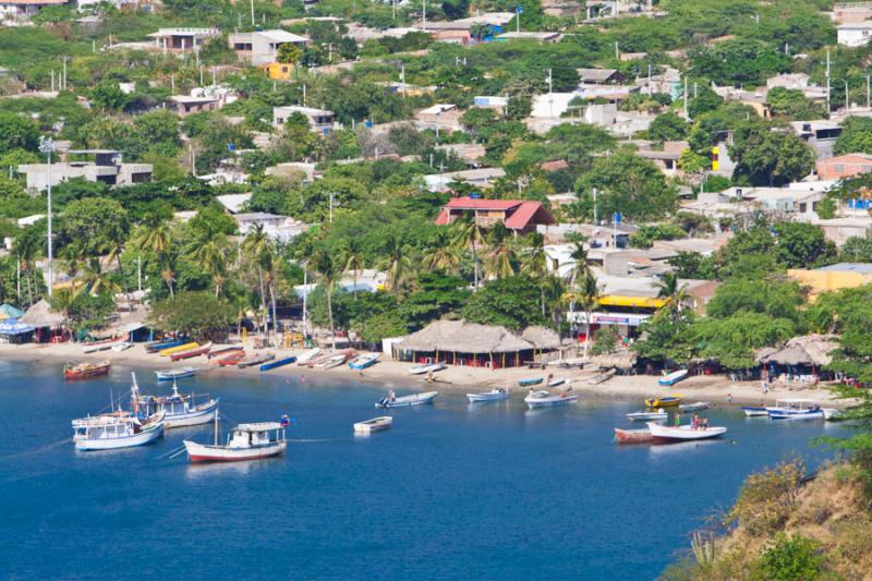 Playa Grande, Taganga, Santa Marta, Magdalena, Col...