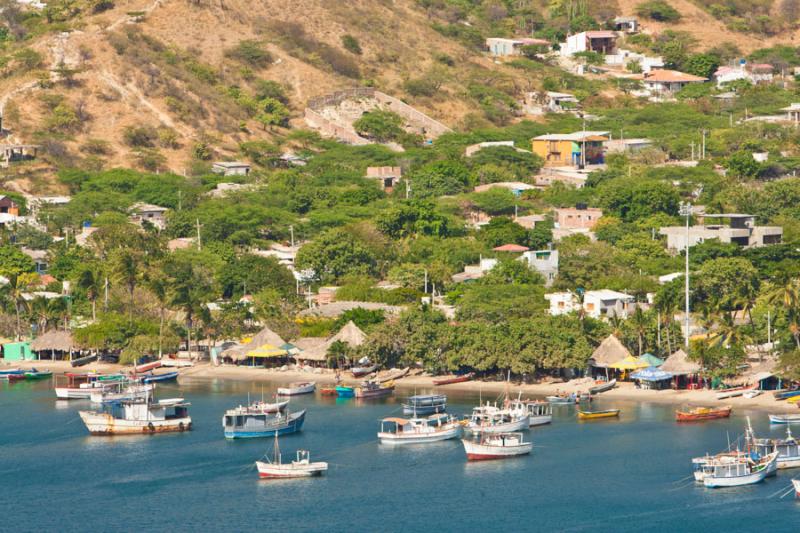 Playa Grande, Taganga, Santa Marta, Magdalena, Col...