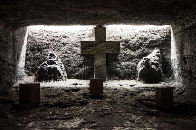 El Viacrucis, Catedral de Sal, Zipaquira, Cundinam...