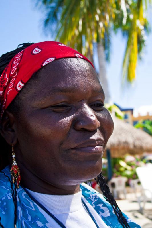 Rostro de una Mujer Afrocolombiana, Santa Marta, M...