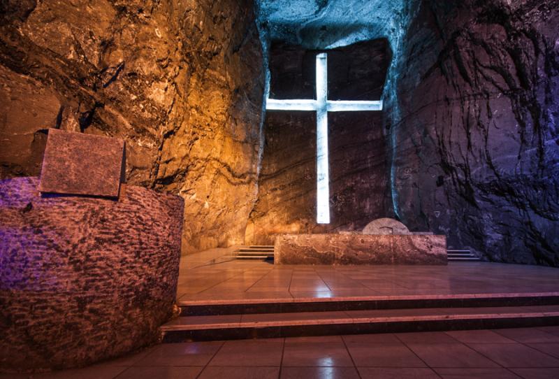 Altar de la Catedral de Sal, Zipaquira, Cundinamar...