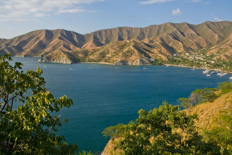 Panormica de Playa Grande, Taganga, Santa Marta, M...