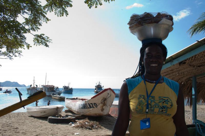 Mujer Afrocolombiana, Taganga, Santa Marta, Magdal...