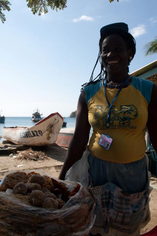 Mujer Afrocolombiana, Taganga, Santa Marta, Magdal...