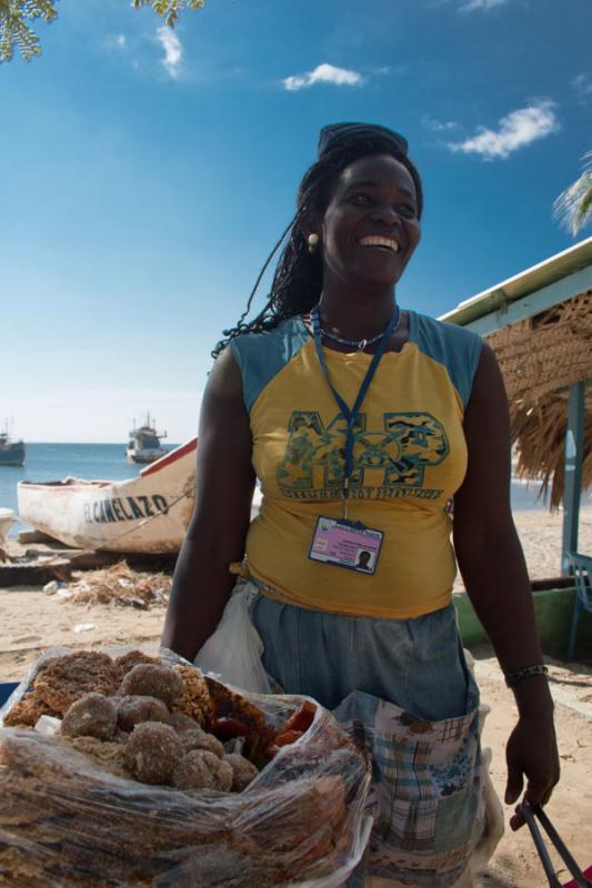 Mujer Afrocolombiana, Taganga, Santa Marta, Magdal...