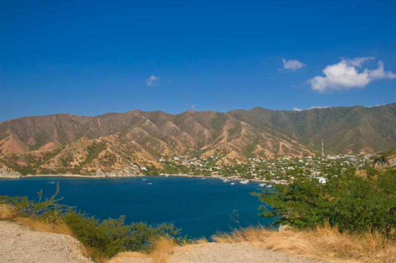 Panormica de Playa Grande, Taganga, Santa Marta, M...