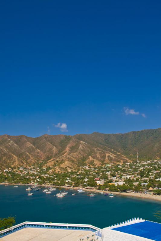 Panormica de Playa Grande, Taganga, Santa Marta, M...