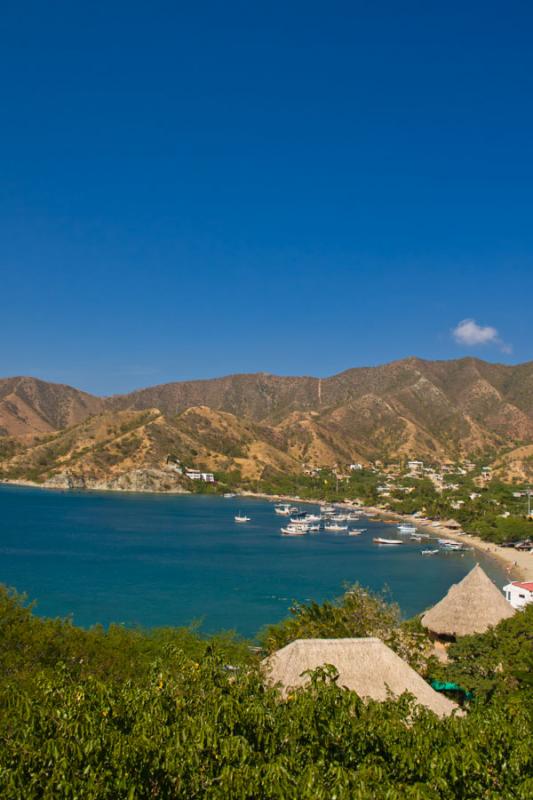 Panormica de Playa Grande, Taganga, Santa Marta, M...