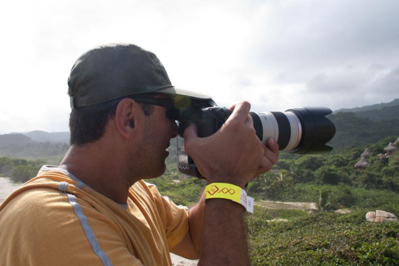 Fotografo en el Parque Nacional Tayrona, Santa Mar...