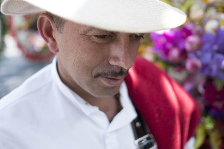 Silletero, Feria De Flores, Medellin, Antioquia, C...