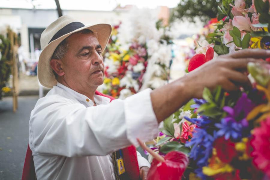 Silletero, Feria De Flores, Medellin, Antioquia, C...