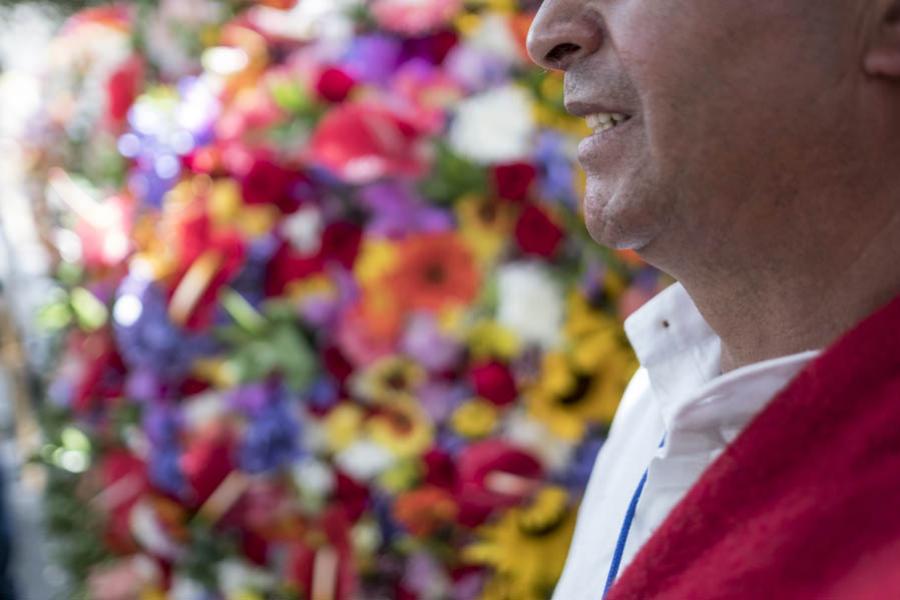 Silletero, Feria De Flores, Medellin, Antioquia, C...