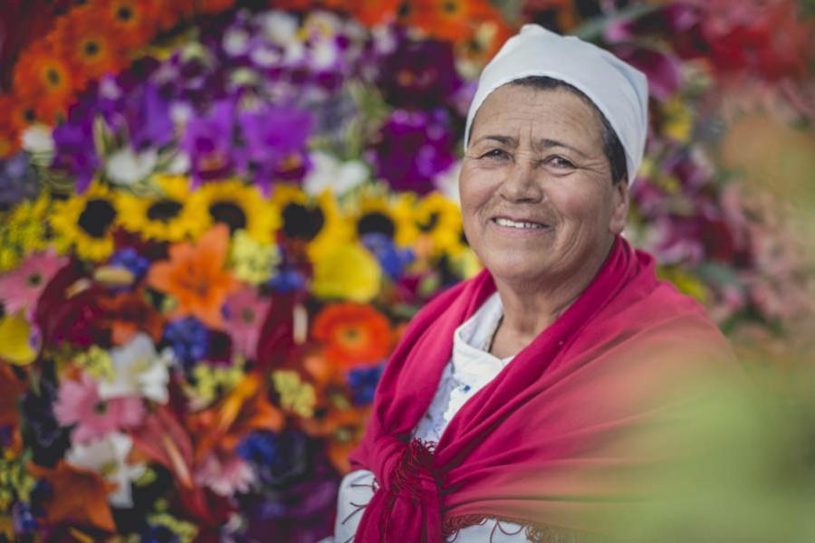 Silletera, Feria De Flores, Medellin, Antioquia, C...