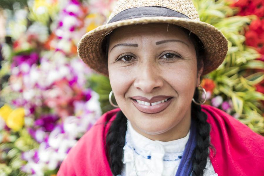 Silletera, Feria De Flores, Medellin, Antioquia, C...