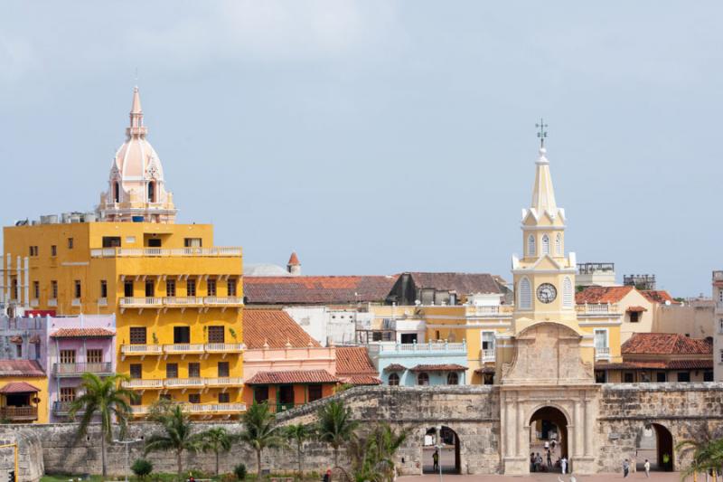 Torre del Reloj, Cartagena, Ciudad Amurallada, Bol...