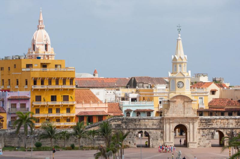 Torre del Reloj, Cartagena, Ciudad Amurallada, Bol...